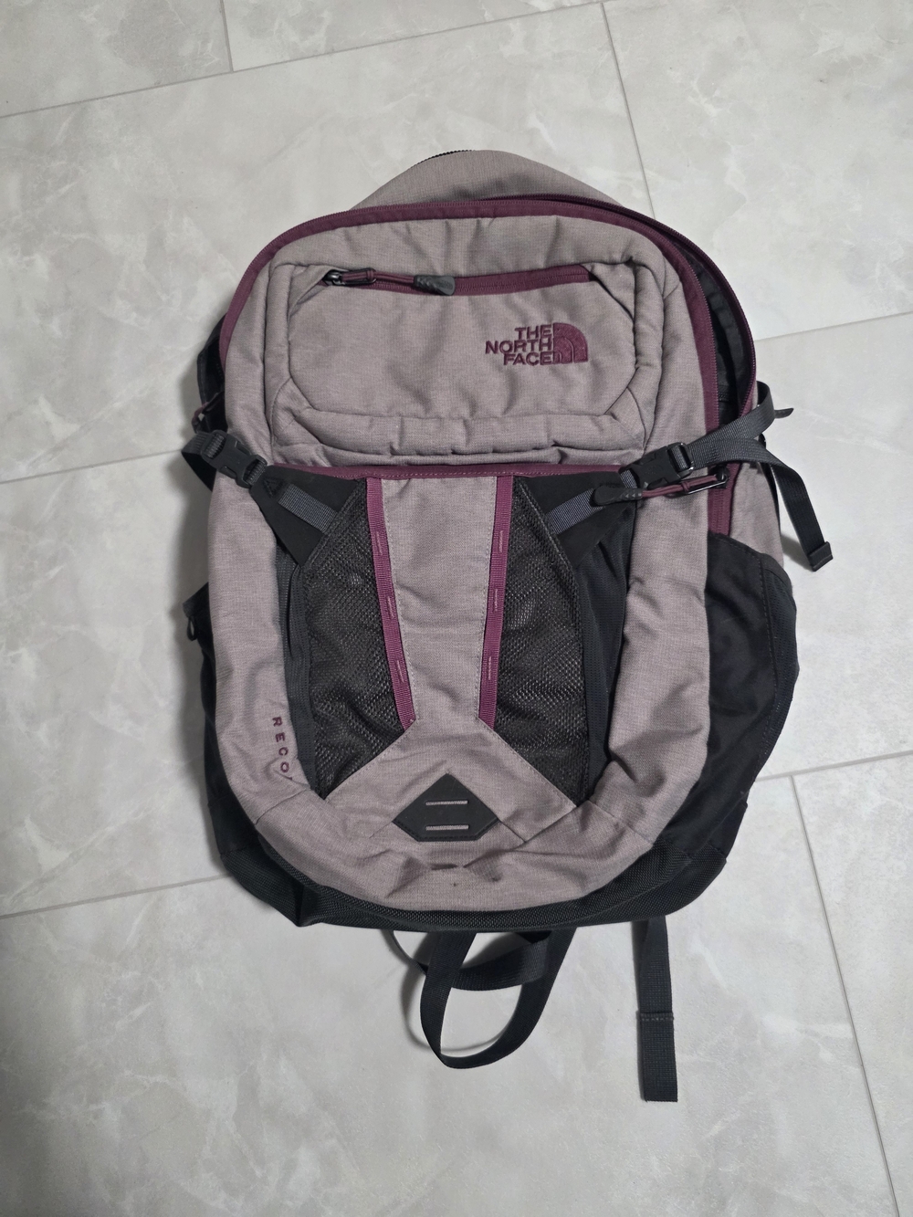 The North Face Women's Recon Mauve Backpack with Plum Accents